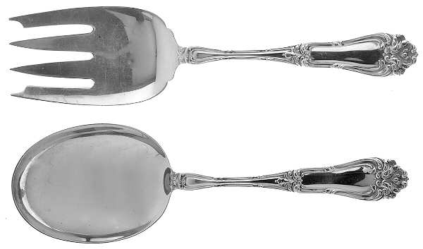 Champlain (Sterling, 1915) (2 Pc) Solid Salad Set