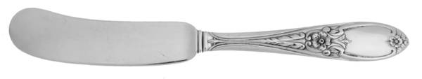 Colonial Rose (Sterling, 1948) Flat Handle Butter Spreader