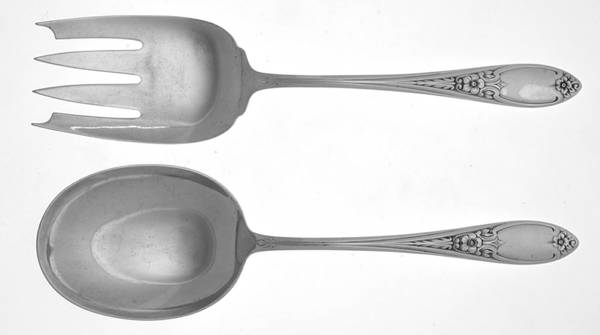 Colonial Rose (Sterling, 1948) (2 Pc) Solid Salad Set