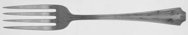 Queen Mary (Sterling, 1938, No Monograms) Solid Youth Tea Fork