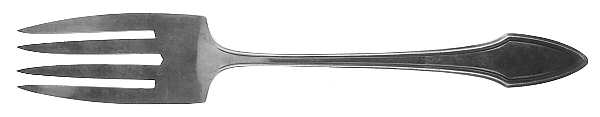 Molly Stark (Sterling, 1910) Medium Solid Cold Meat Serving Fork