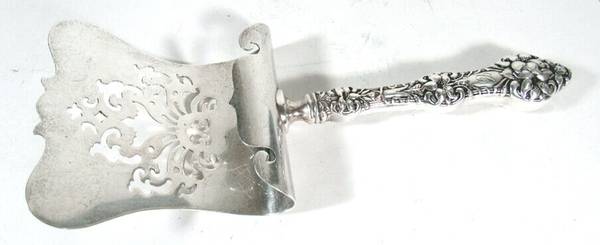 Orange Blossom Old(Sterling, No Monos, No Flr Bowl) Hollow Asparagus Server with Sterling Hood