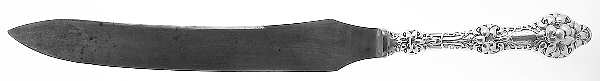 Orange Blossom Old(Sterling, No Monos, No Flr Bowl) Large Stainless Blade Roast Carving Knife