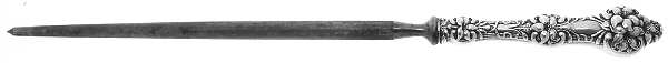Orange Blossom Old(Sterling, No Monos, No Flr Bowl) Large Roast Steel Rod Knife Sharpener