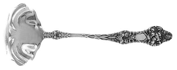 Orange Blossom Old(Sterling, No Monos, No Flr Bowl) Solid Piece Cream Ladle by Alvin