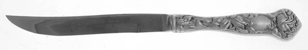 Bridal Rose (Sterling, Newer) Individual Steak Knife w/Bevel Blade