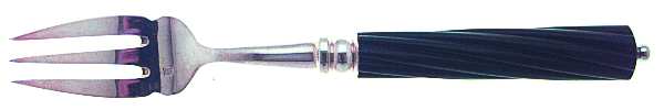 Montana-Ebony (Silverplate) Individual Solid Fish Fork