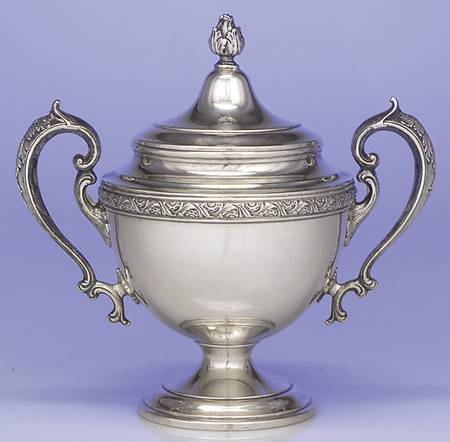Chased Romantique (Sterling Holloware) Sugar Bowl & Lid