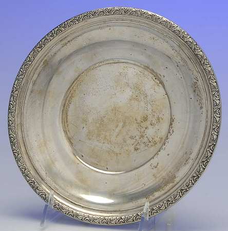 Chased Romantique (Sterling Holloware) 8" Sandwich Plate