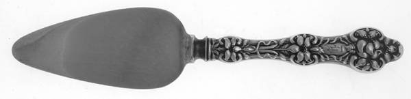 Orange Blossom Old(Sterling, No Monos, No Flr Bowl) Cheese Server with Silverplate Blade