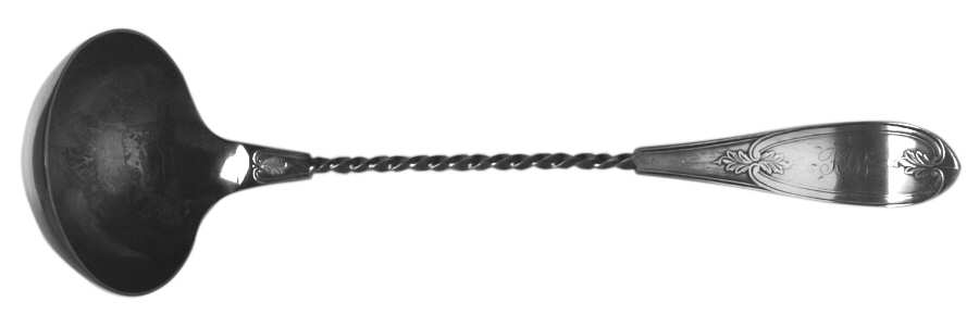 ACX1 (SILVERPLATE) Solid Soup Ladle