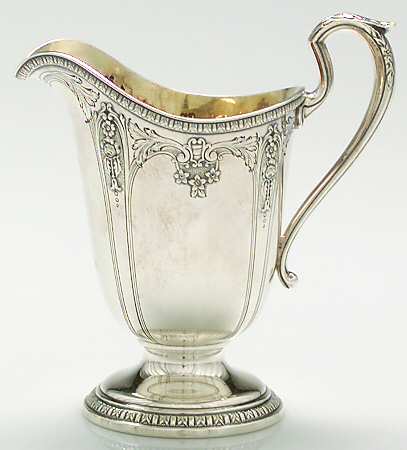 Della Robbia (Sterling, Hollowware, Floral, Lines) Mini Creamer