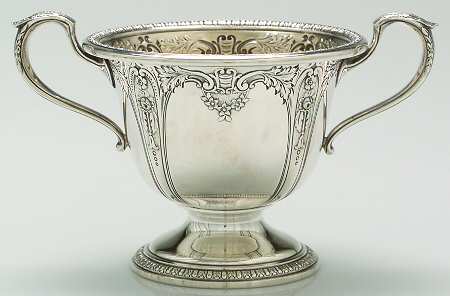 Della Robbia (Sterling, Hollowware, Floral, Lines) Mini Open Sugar Bowl