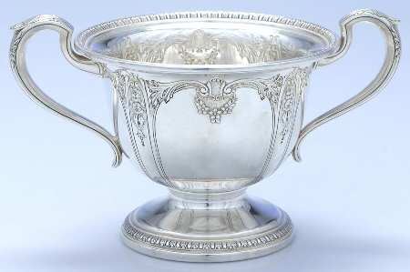 Della Robbia (Sterling, Hollowware, Floral, Lines) Sugar Bowl No Lid