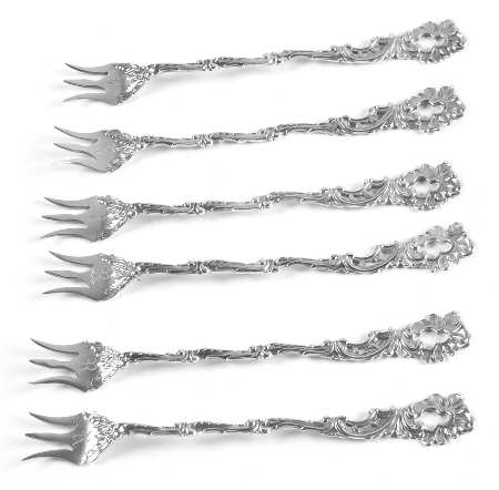ALS7 (STERLING) Oyster Fork - Set of 6