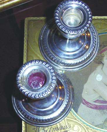 AWS1 (Sterling, Hollowware) Weighted Console Candleholder