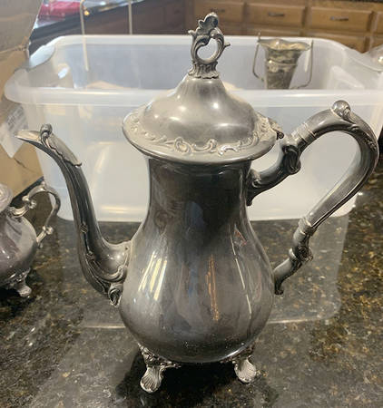 French Scroll (Silverplate, Hollowware) Silverplate Coffee Pot