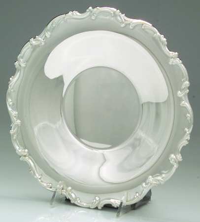 French Scroll (Silverplate, Hollowware) Silverplate Sandwich Plate by Alvin