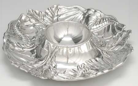 Elephants (Aluminum, Hollowware) 2 Piece Chip & Dip Set
