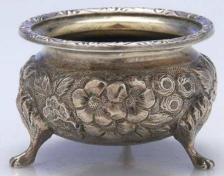 Repousse (Sterling, Hollowware) Master Open Salt