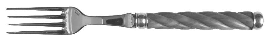 Tonga-Rio Wood (Silverplate) Fork