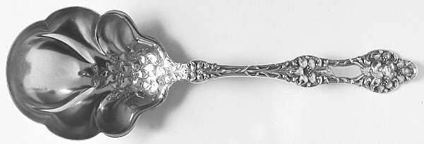 Orange Blossom Old (Strl, 1905, FlowerBowl, Monograms Solid Salad/Berry Spoon