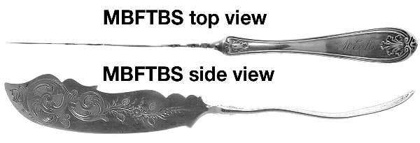 Leaf-Shell (Coin) Small Flat Twist Hdl Master Butter Knife BrightCut
