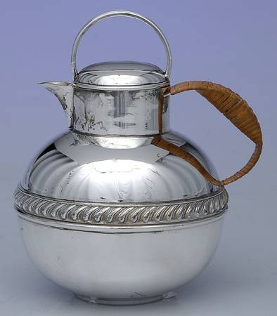 Silverplate Hollowware Carafe Guernsey Jug (Has Stopper)