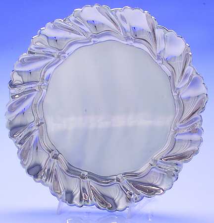 Silverplate Hollowware Round Silverplate Tray