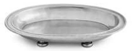 Peltro (Pewter, Hollowware) 11" 4 Toed Oval Bowl