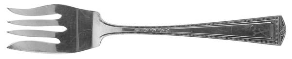 Luxor (Silverplate, 1924, Monograms) Individual Salad Fork