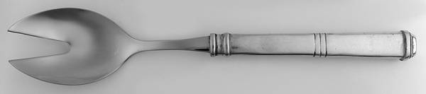 Isabella (Pewter) Salad Serving Fork with Stainless Prongs