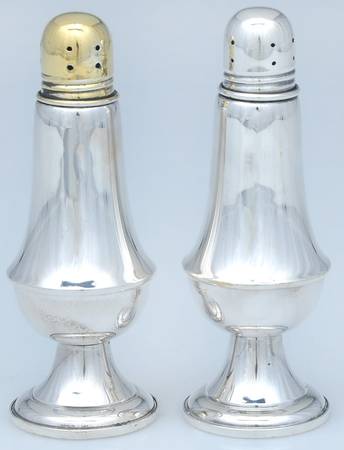 S271 (Sterling, Hollowware) Weighted Salt and Pepper Set
