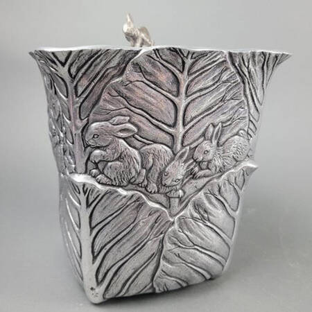 Bunnies (Aluminum, Hollowware) Ice Bucket & Lid
