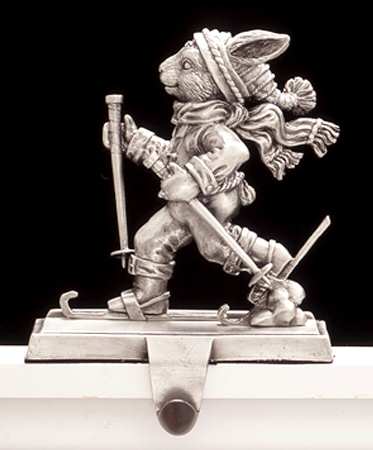 Bunnies (Aluminum, Hollowware) Stocking Holder-Figurine