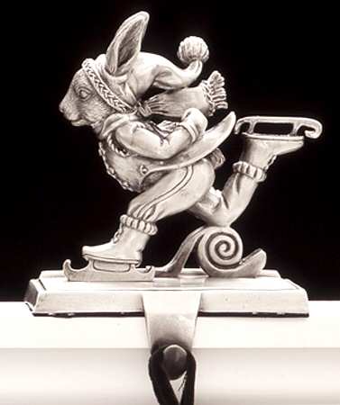Bunnies (Aluminum, Hollowware) Stocking Holder-Figurine