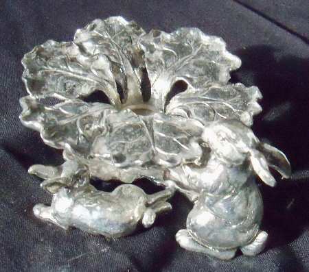 Bunnies (Aluminum, Hollowware) Taper Candleholder