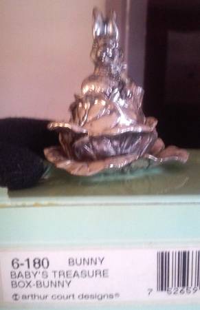 Bunnies (Aluminum, Hollowware) Treasure Box