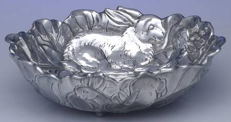 Bunnies (Aluminum, Hollowware) 10" Round Bowl