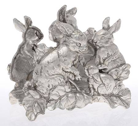 Bunnies (Aluminum, Hollowware) Napkin Holder