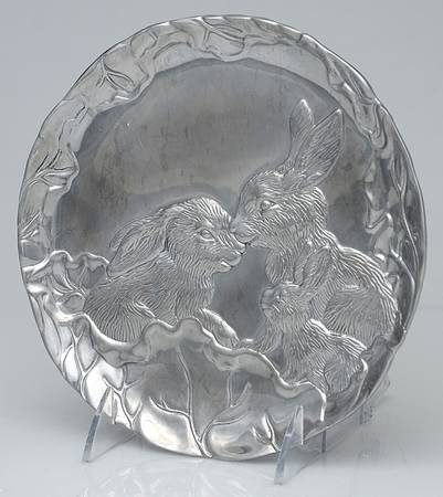 Bunnies (Aluminum, Hollowware) Cheese Plate