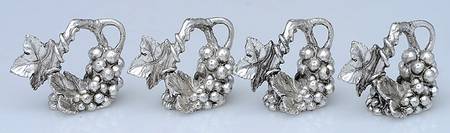 Grape (Aluminum, Hollowware) PLACE CARD HOLDER (SET OF 4)