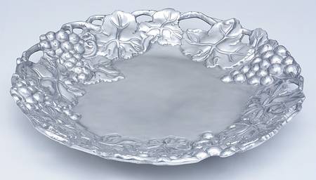 Grape (Aluminum, Hollowware) 14" Round Tray