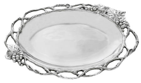 Grape (Aluminum, Hollowware) 13" Oval Tray