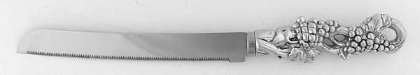 Grape (Aluminum, Hollowware) Cake Knife with Stainless Blade