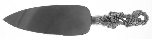 Grape (Aluminum, Hollowware) Cake Server, Solid Piece