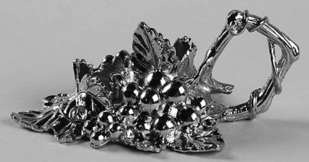 Grape (Aluminum, Hollowware) Metal Stand for Crystal Salt & Pepper