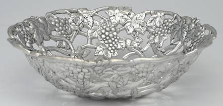 Grape (Aluminum, Hollowware) 12" Fruit Serving Bowl
