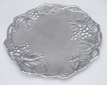 Grape (Aluminum, Hollowware) 12" Octagonal Tray