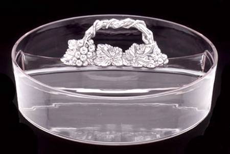 Grape (Aluminum, Hollowware) Divided Acrylic Bowl 13"